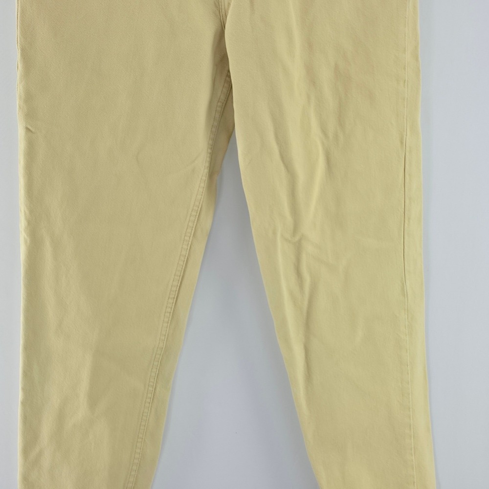 Levis Vintage 90s Tapered Jeans Women 12 M Sand Tan High Waisted Made in USA 550 - Picture 13 of 15